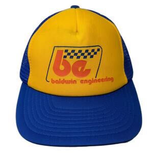 Baldwin Engineering Snapback Trucker Hat Multicolor One Size Adjustable Speedway